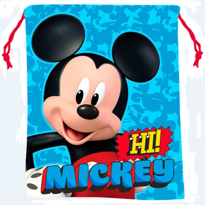 MALÝ SÁČEK NA PŘEZŮVKY, SVAČINU MICKEY MOUSE