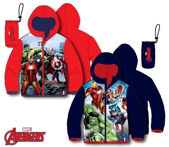 CHLAPECKÁ ŠUSŤÁKOVÁ BUNDA VĚTROVKA AVENGERS tmavě modrá 98