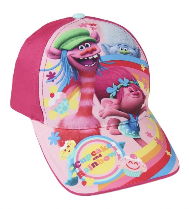 LETNÍ KŠILTOVKA TROLLOVÉ růžová 53