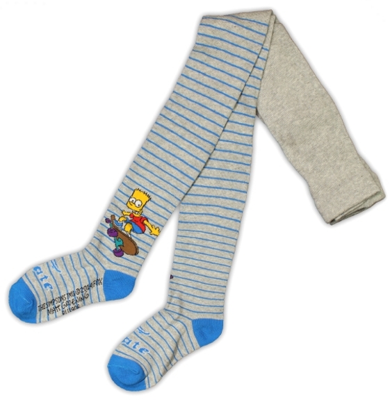 CHLAPECKÉ PUNČOCHÁČE BART SIMPSON šedé 110/116