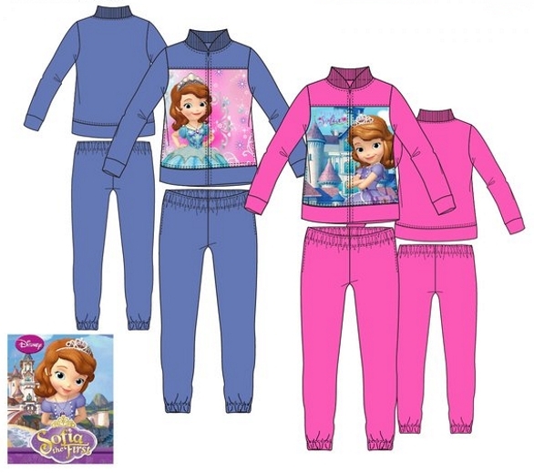 DÍVČÍ SPORTOVNÍ SOUPRAVA DISNEY PRINCEZNA SOFIE modrá 98