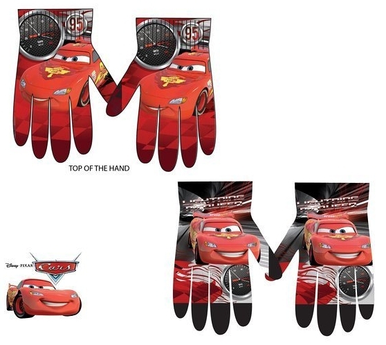 CHLAPECKÉ RUKAVICE DISNEY CARS červené uni