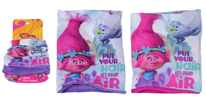 DÍVČÍ ZIMNÍ NÁKRČNÍK TROLLOVÉ fialový uni