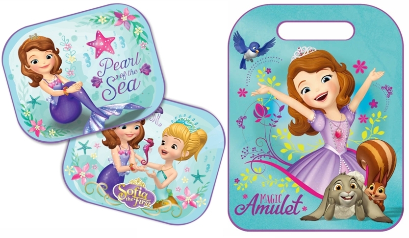 ZVÝHODNĚNÁ AUTOSADA - OCHRANA SEDADLA + STÍNÍTKA DISNEY PRINCEZNA SOFIE