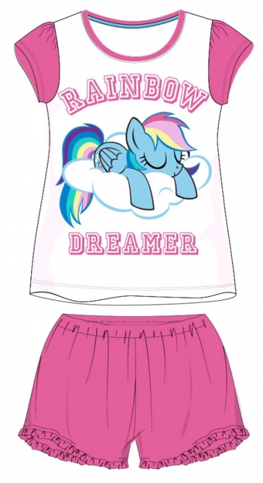 DÍVČÍ LETNÍ PYŽAMO MY LITTLE PONY růžové 98