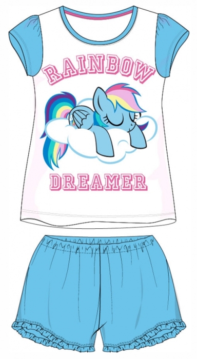 DÍVČÍ LETNÍ PYŽAMO MY LITTLE PONY modré 104