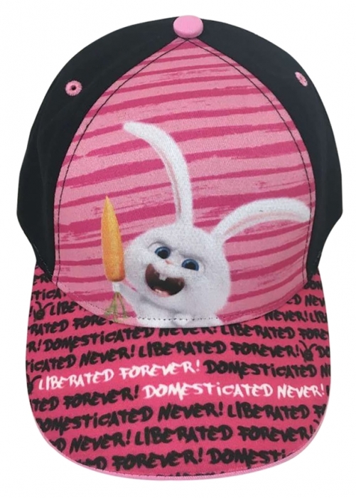 DÍVČÍ KŠILTOVKA TAJNÝ ŽIVOT MAZLÍČKŮ černá 54