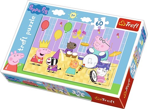 PUZZLE PRASÁTKO PEPPA PIG NA BÁLE 60 dílků