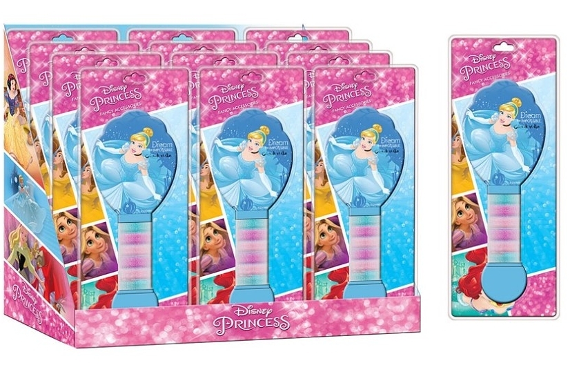 KARTÁČ NA VLASY S GUMIČKAMI DISNEY PRINCEZNA POPELKA