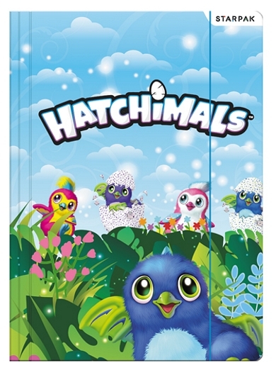 SPISOVÁ SLOŽKA - DESKY NA SEŠITY A4 HATCHIMALS modrá