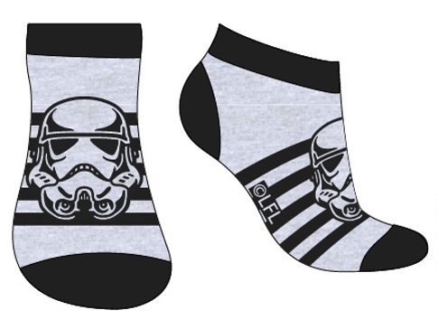 CHLAPECKÉ KOTNÍČKOVÉ PONOŽKY STAR WARS šedé 23/26