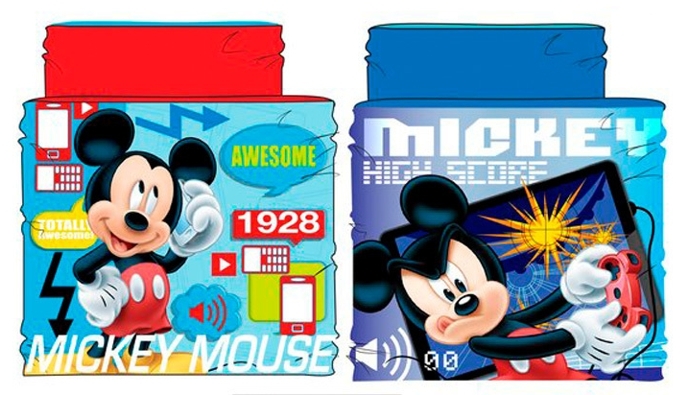 CHLAPECKÝ ZIMNÍ NÁKRČNÍK MICKEY MOUSE červený uni