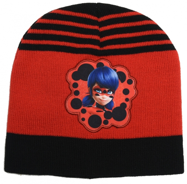 DÍVČÍ ZIMNÍ ČEPICE LADYBUG, KOUZELNÁ BERUŠKA červená 52/54