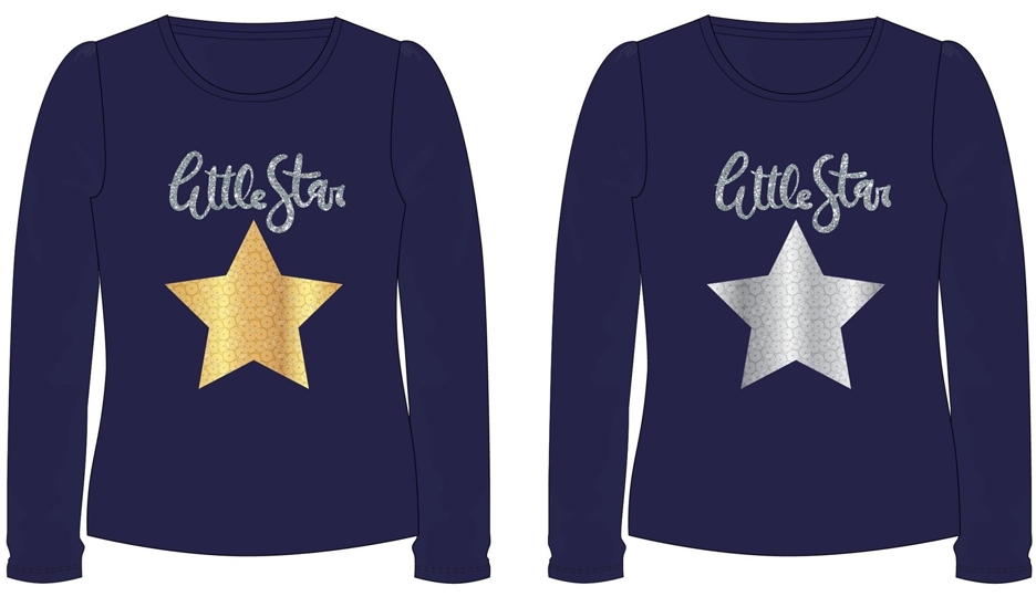 DÍVČÍ TRIČKO S MĚNÍCÍMI SE FLITRY STAR 110