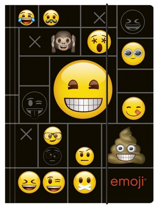 SPISOVÁ SLOŽKA - DESKY NA SEŠITY A4 EMOJI