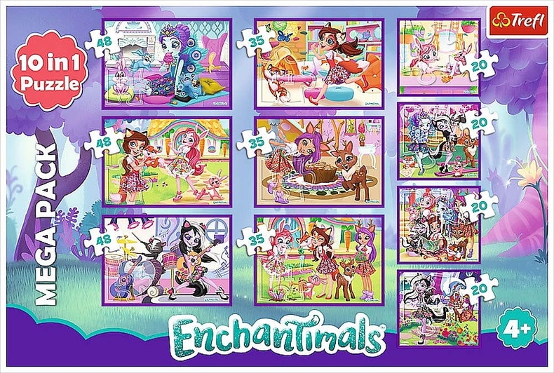 PUZZLE ENCHANTIMALS 10 v 1