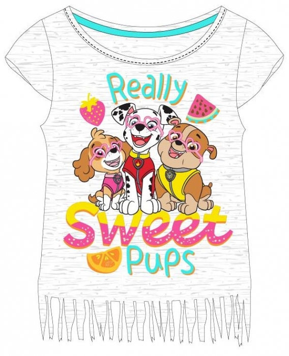DÍVČÍ TRIČKO PAW PATROL šedé 98