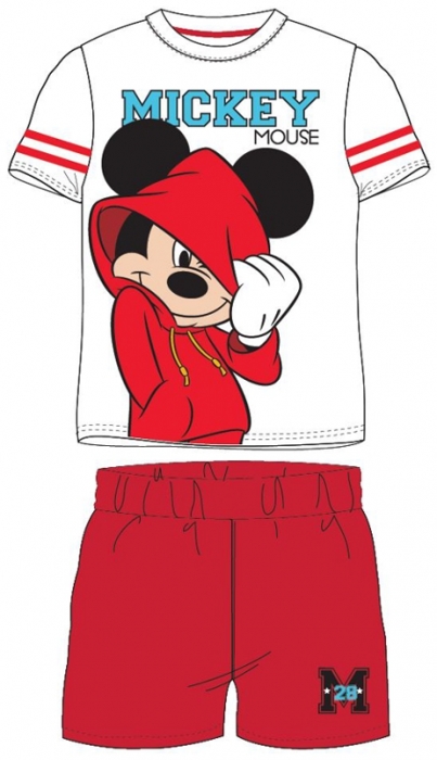 CHLAPECKÉ LETNÍ PYŽAMO MICKEY MOUSE červené 104
