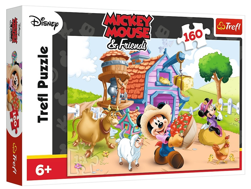 PUZZLE MICKEY MOUSE FARMÁŘEM 160 dílků