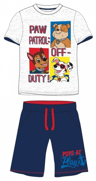 CHLAPECKÉ LETNÍ PYŽAMO PAW PATROL šedé 98