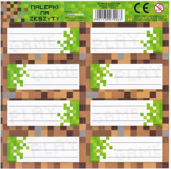 SAMOLEPKY - JMENOVKY NA SEŠITY BACKUP GAME