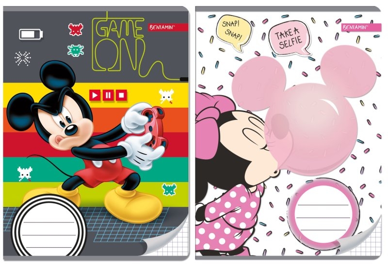 SEŠIT A5 DISNEY MICKEY MOUSE čtverečkovaný