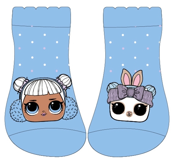 DÍVČÍ KOTNÍČKOVÉ PONOŽKY LOL SURPRISE modré 23/26