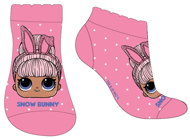 DÍVČÍ KOTNÍČKOVÉ PONOŽKY LOL SURPRISE růžové 23/26
