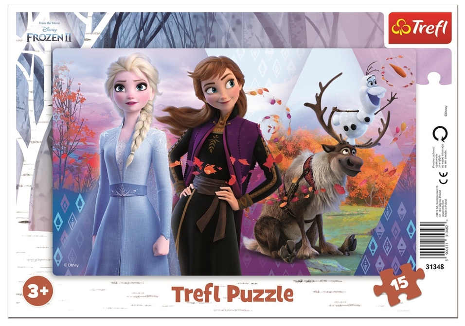 DESKOVÉ PUZZLE DISNEY FROZEN II. 15 DÍLKŮ