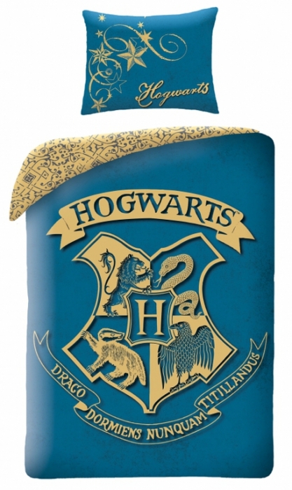 POVLEČENÍ HARRY POTTER BRADAVICE MODRÉ