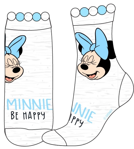 DÍVČÍ PONOŽKY MINNIE MOUSE světle šedé 23/26