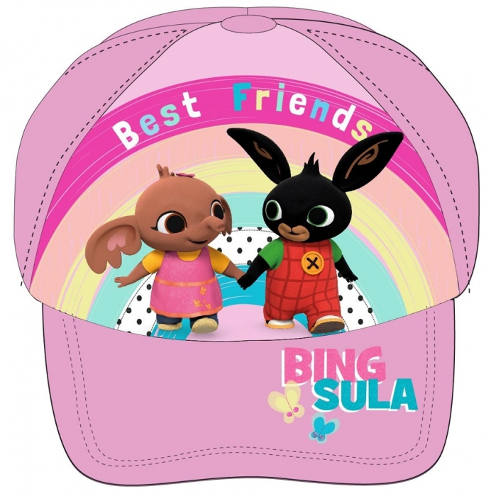 DÍVČÍ KŠILTOVKA KRÁLÍČEK BING světle růžová 54