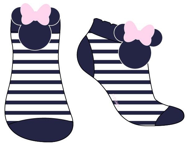 DÍVČÍ KOTNÍČKOVÉ PONOŽKY MINNIE MOUSE modré 23/26