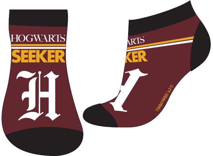 CHLAPECKÉ KOTNÍČKOVÉ PONOŽKY HARRY POTTER vínové 23/26