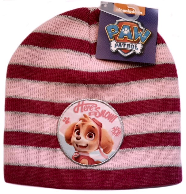 DÍVČÍ ZIMNÍ ČEPICE PAW PATROL SKYE 52/54