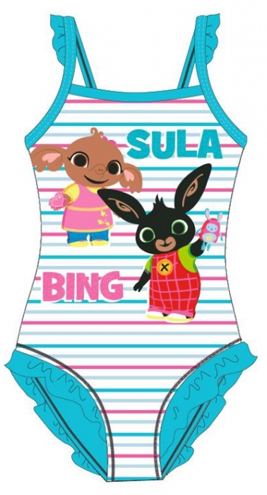 DÍVČÍ PLAVKY VCELKU KRÁLÍČEK BING modré 104/110