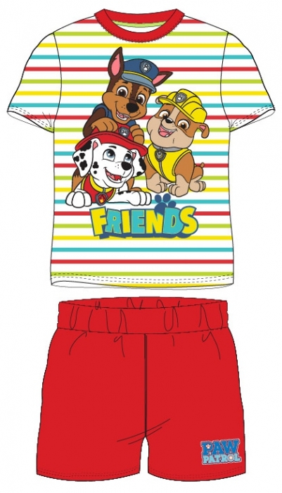 CHLAPECKÉ LETNÍ PYŽAMO PAW PATROL červené 92
