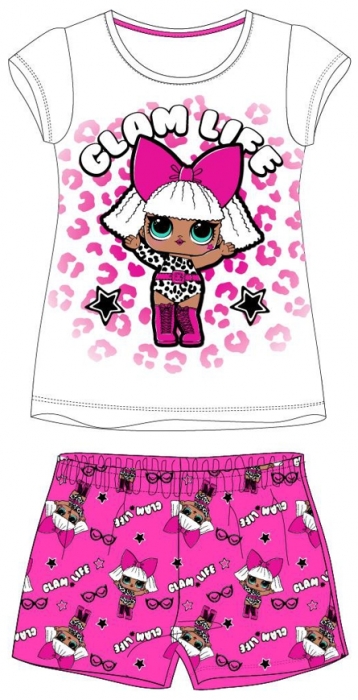 DÍVČÍ LETNÍ PYŽAMO LOL SURPRISE bílé 104