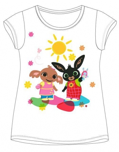 DÍVČÍ TRIČKO KRÁLÍČEK BING bílé 92