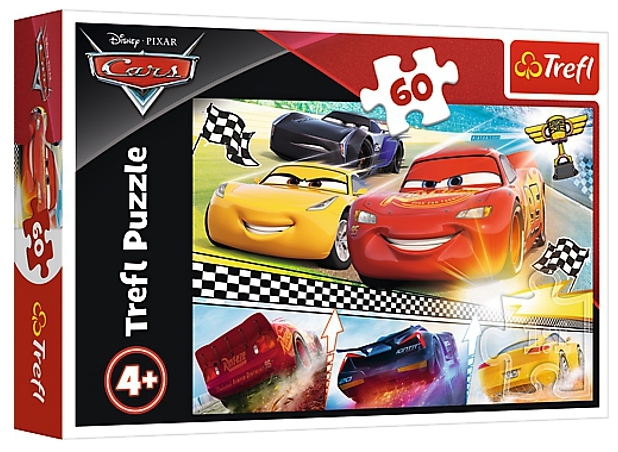 PUZZLE DISNEY CARS 3 ŽIVOTNÍ ZÁVOD 60 dílků