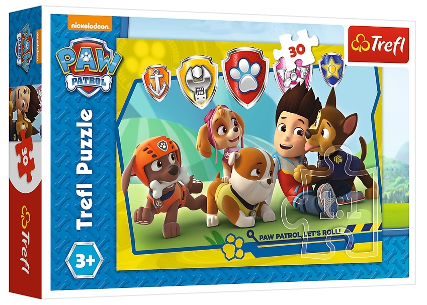 PUZZLE PAW PATROL RYDER A PŘÁTELÉ 30 dílků