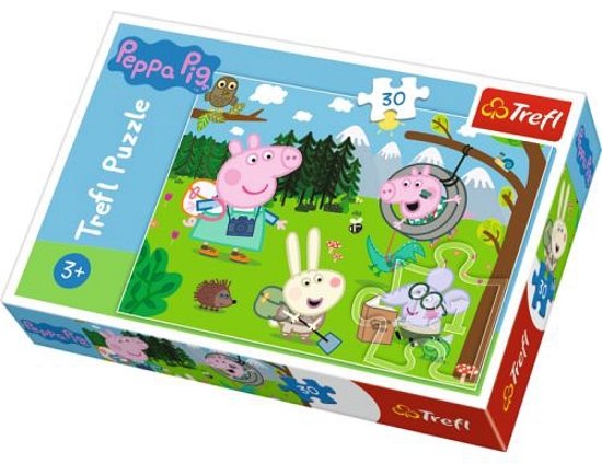 PUZZLE PRASÁTKO PEPPA V PŘÍRODĚ 30 dílků