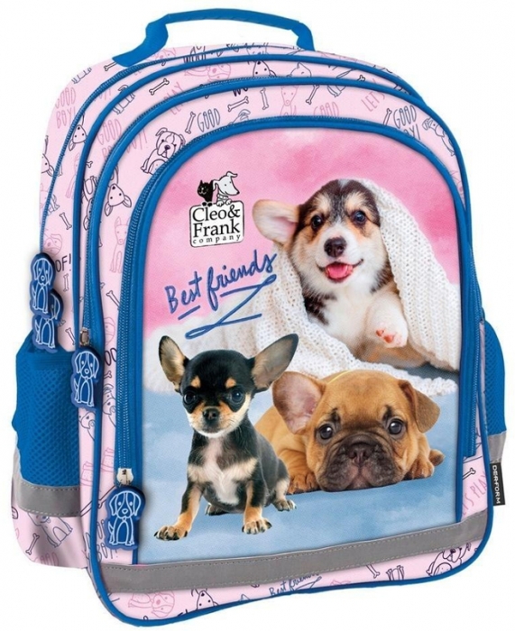 ŠKOLNÍ ERGONOMICKÝ BATOH CLEO A FRANK PEJSCI