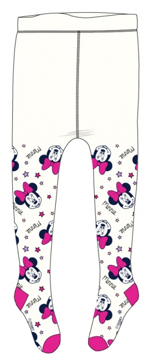 DÍVČÍ PUNČOCHÁČE MINNIE MOUSE bílé 116/122
