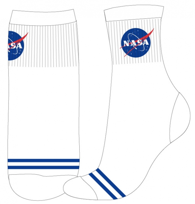 CHLAPECKÉ PONOŽKY NASA SPORT bílomodré 35/38
