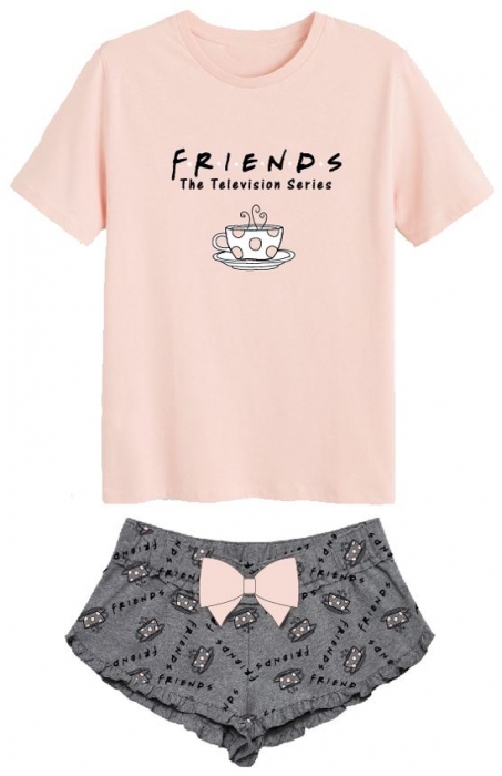 DÍVČÍ LETNÍ PYŽAMO FRIENDS PŘÁTELÉ 146