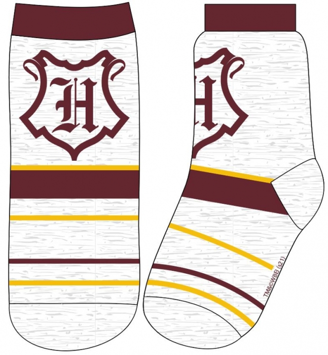 CHLAPECKÉ PONOŽKY HARRY POTTER světle šedé 23/26