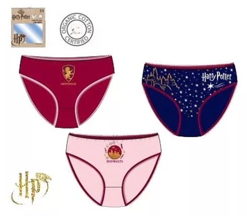 DÍVČÍ KALHOTKY HARRY POTTER SADA 3 KS 104/110