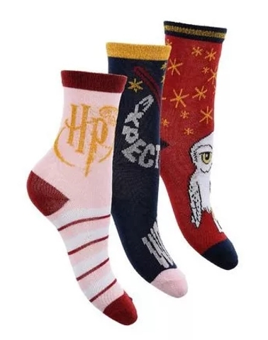 DÍVČÍ PONOŽKY HARRY POTTER SADA 3 KS 23/26