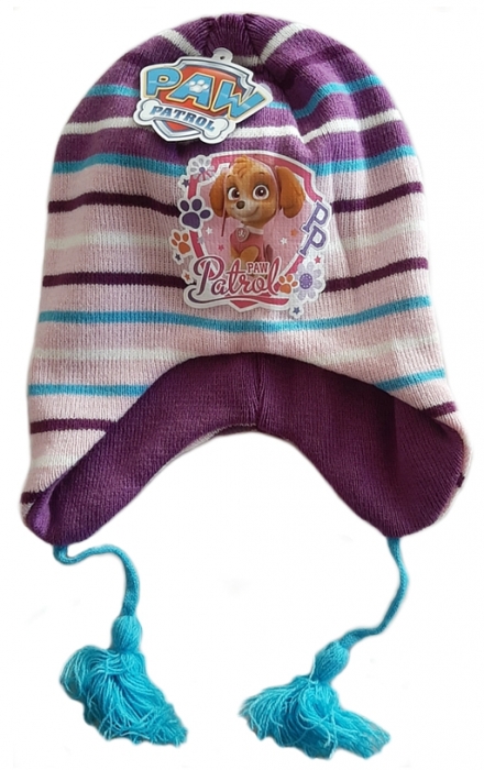 DÍVČÍ ZIMNÍ ČEPICE PAW PATROL SKYE fialová 52
